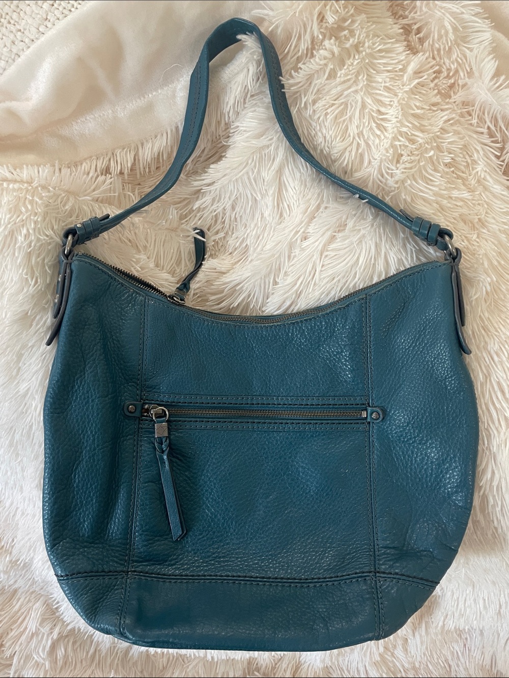 The Sak Classic Teal Shoulder Hobo Bag - Unbranded